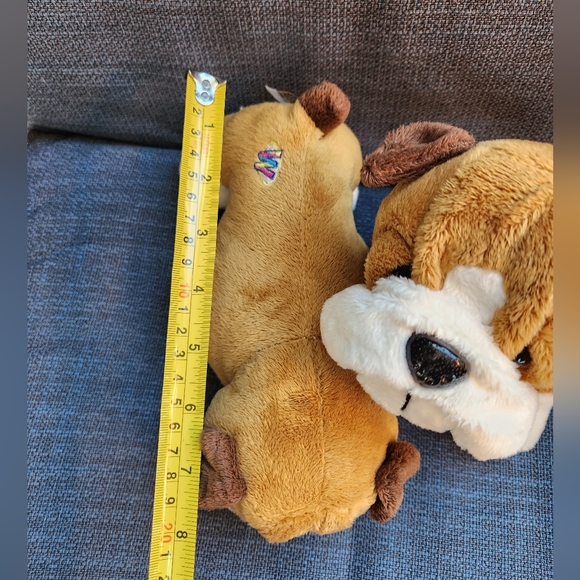 Lot Of 2 Ganz Webkinz Bulldog Stuffed Animal Plush Puppy Dog HM126 No Code - Picture 7 of 7